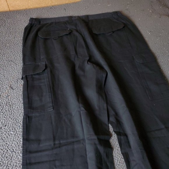 KingSize Pants Big Tall Mens Size 42 40L Black Cotton Chino Khaki - Picture 7 of 7